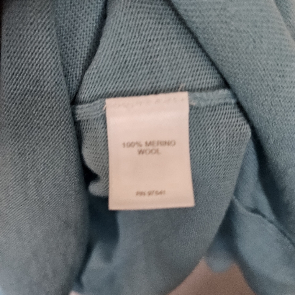 J.Jill Women's XS Light Blue V-Neck Women's Top Sweater 100% Merino Wool Shirt - Picture 4 of 5